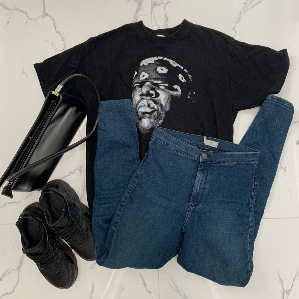 Topshop Joni darkwash jeans